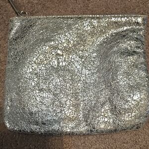 MAC Cosmetics Shimmering Silver Wristlet